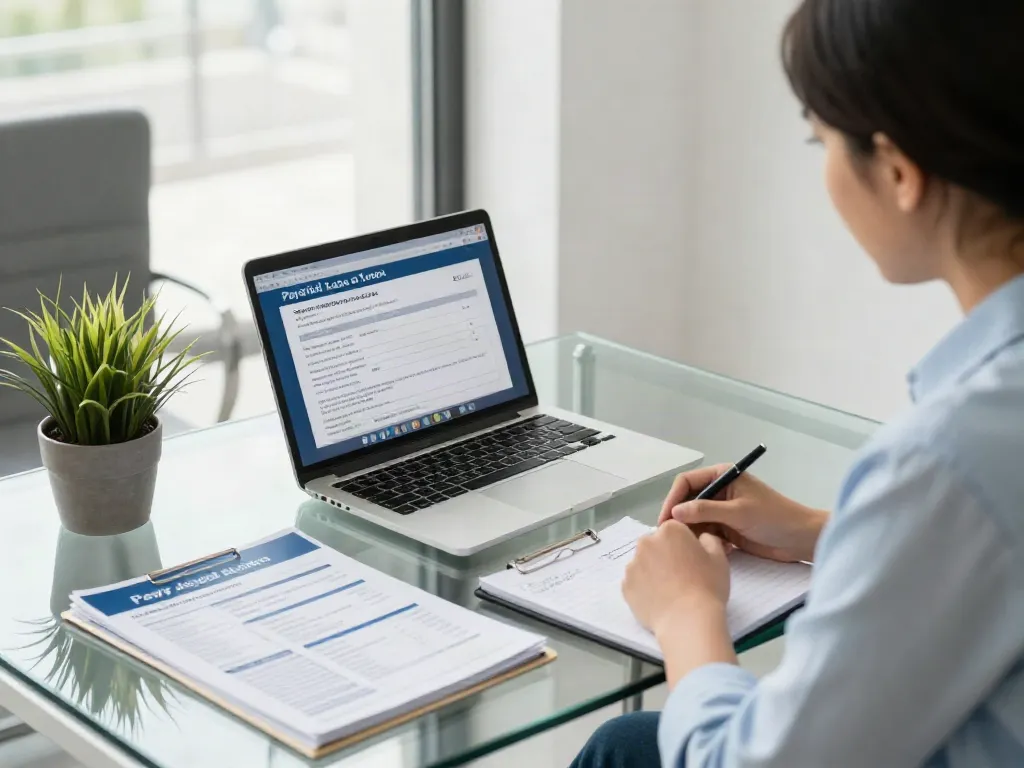 Red Deer payday loans consultation in a modern office setting.